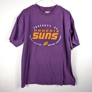 Phoenix Suns TShirt Mens Large Purple Nba Graphic Tee Pacific Western Cotton